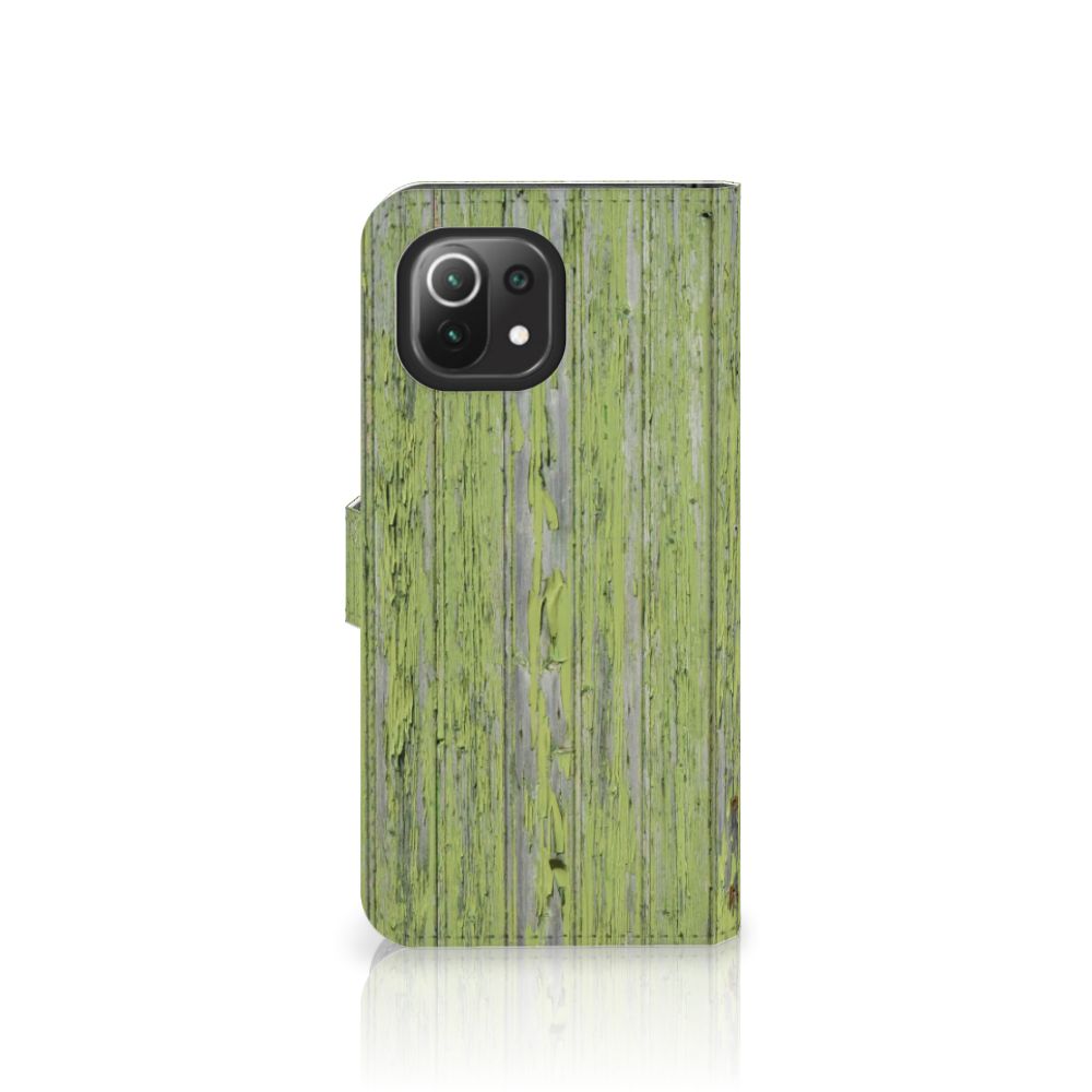 Xiaomi 11 Lite 5G NE | Mi 11 Lite Book Style Case Green Wood