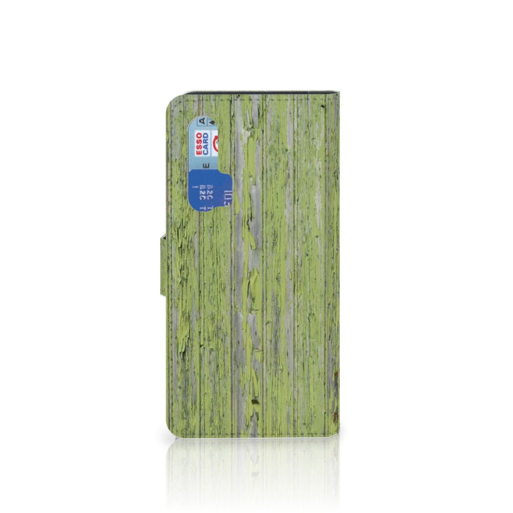 Honor 20 Pro Book Style Case Green Wood