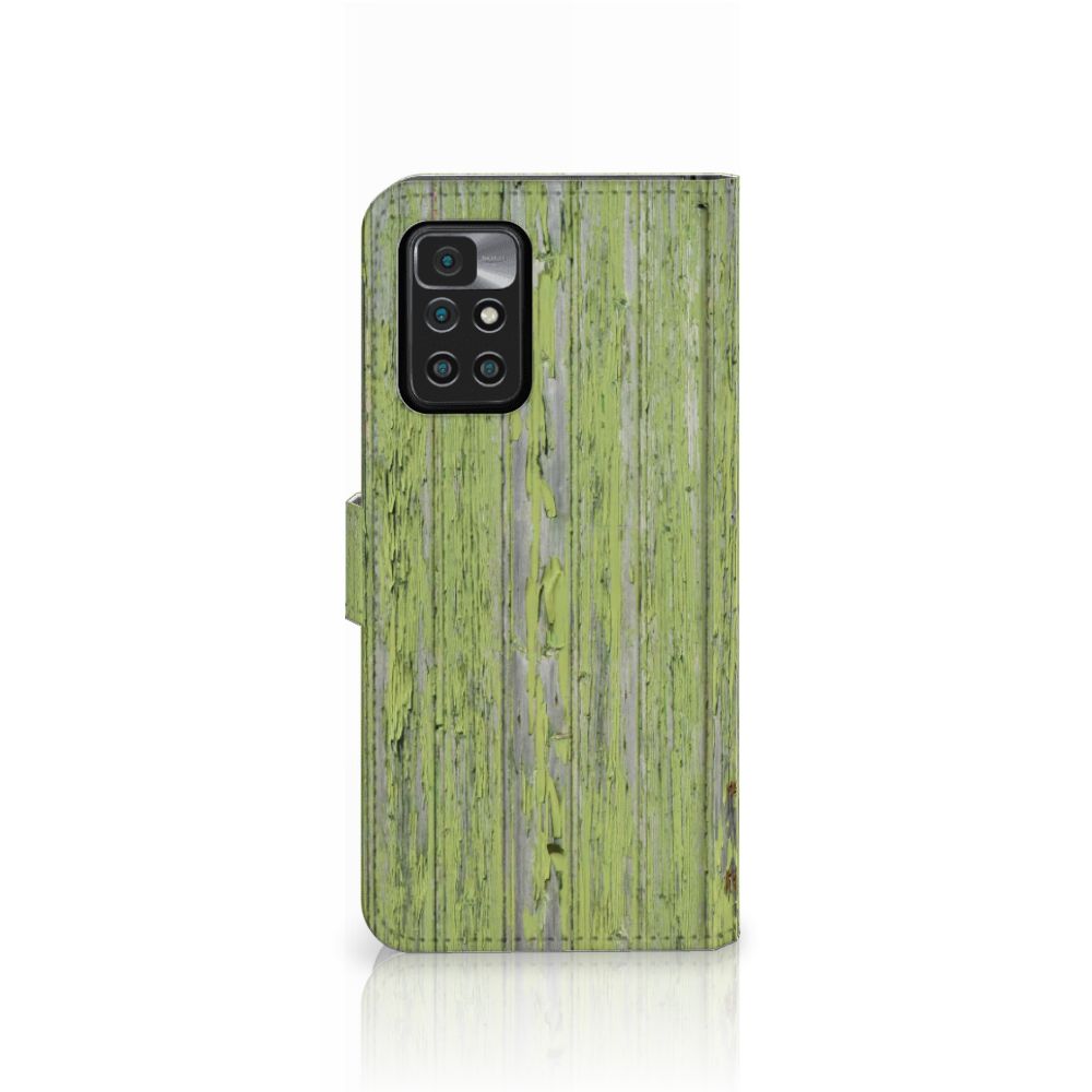 Xiaomi Redmi 10 Book Style Case Green Wood