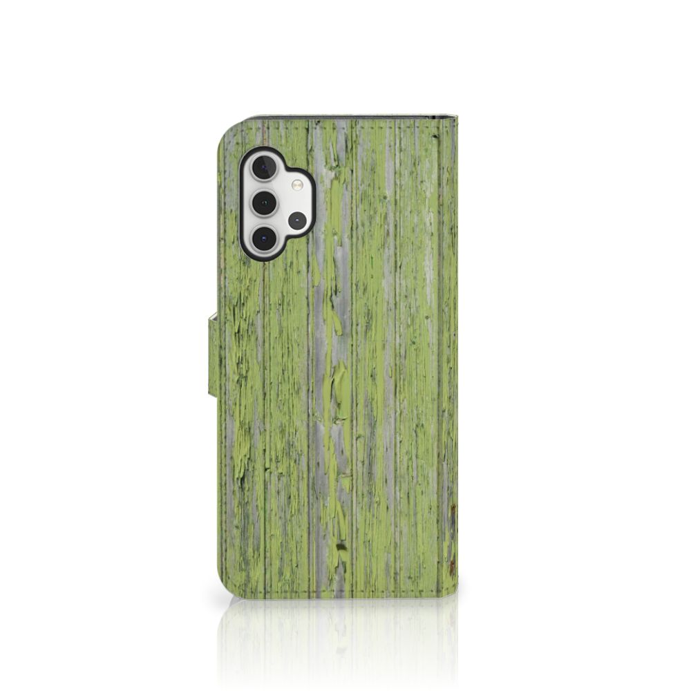 Samsung Galaxy A32 5G Book Style Case Green Wood