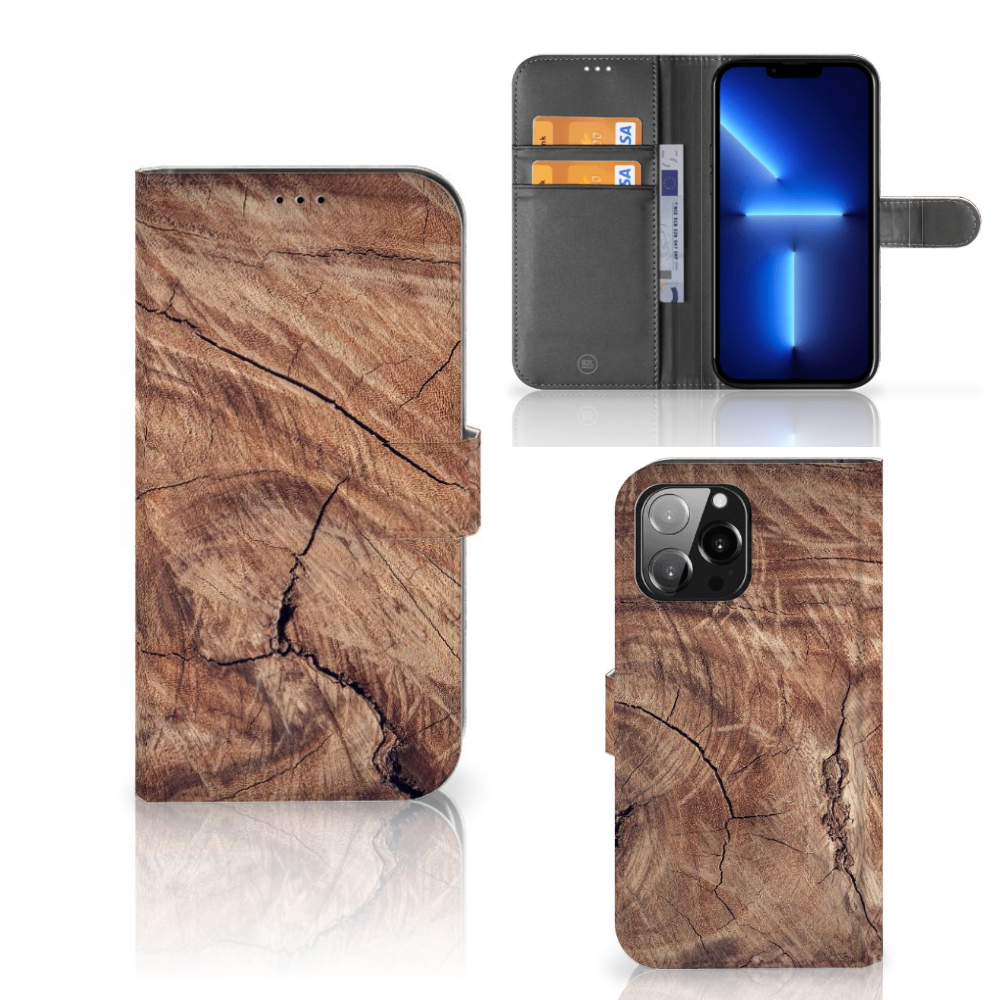 iPhone 13 Pro Max Book Style Case Tree Trunk