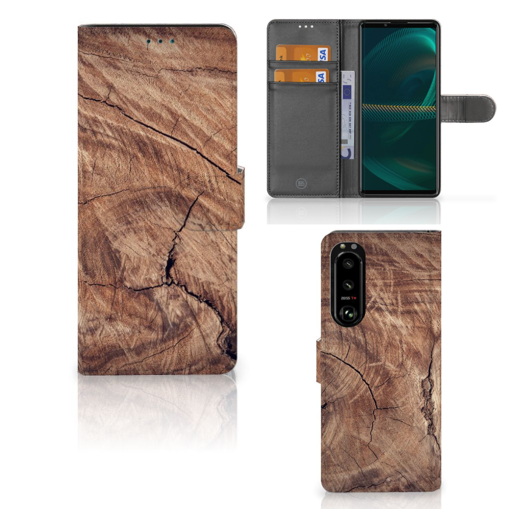 Sony Xperia 5III Book Style Case Tree Trunk