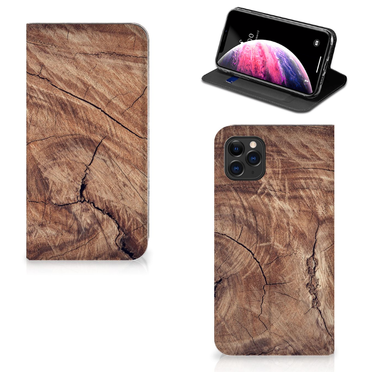Apple iPhone 11 Pro Max Book Wallet Case Tree Trunk