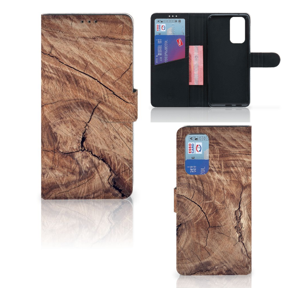 OnePlus 9 Pro Book Style Case Tree Trunk