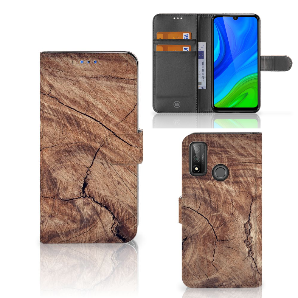 Huawei P Smart 2020 Book Style Case Tree Trunk