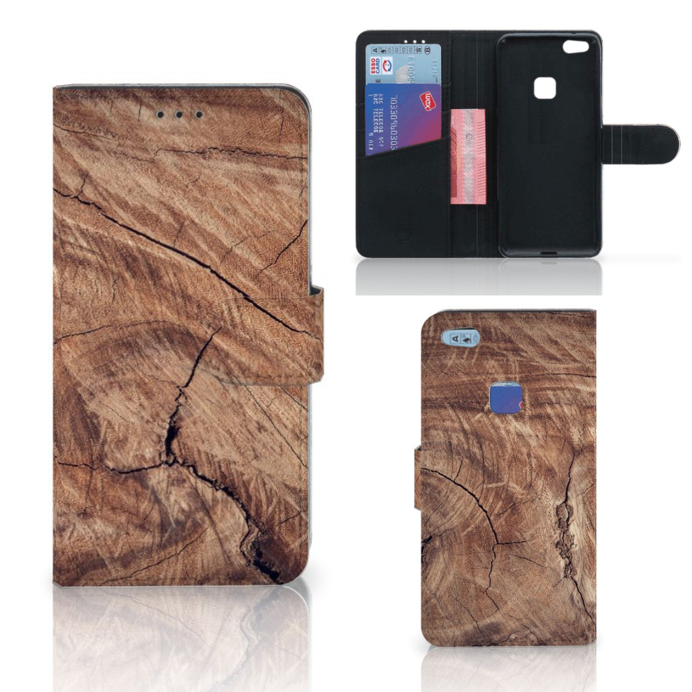 Huawei P10 Lite Book Style Case Tree Trunk
