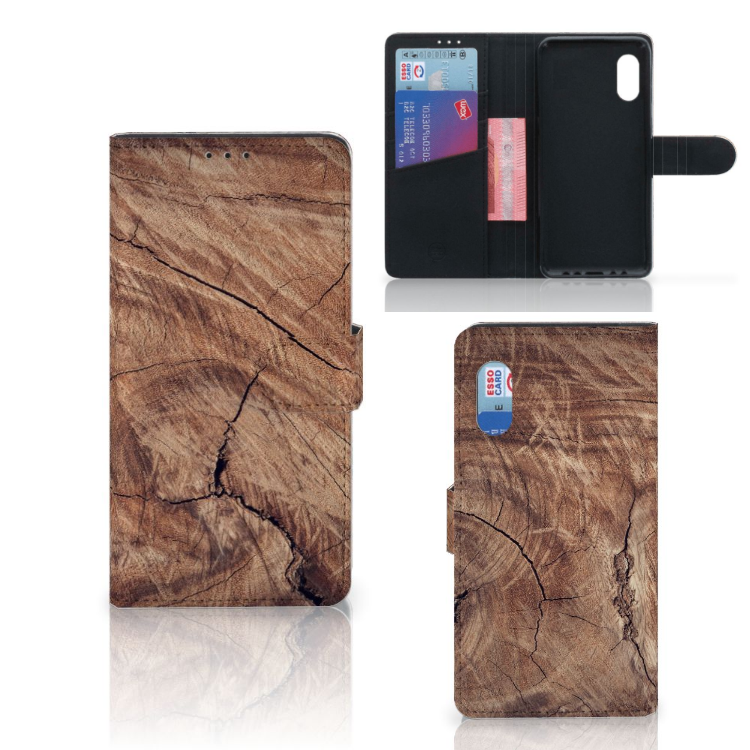 Samsung Xcover Pro Book Style Case Tree Trunk