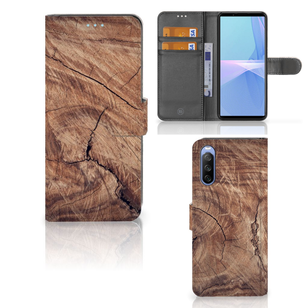 Sony Xperia 10 III Book Style Case Tree Trunk