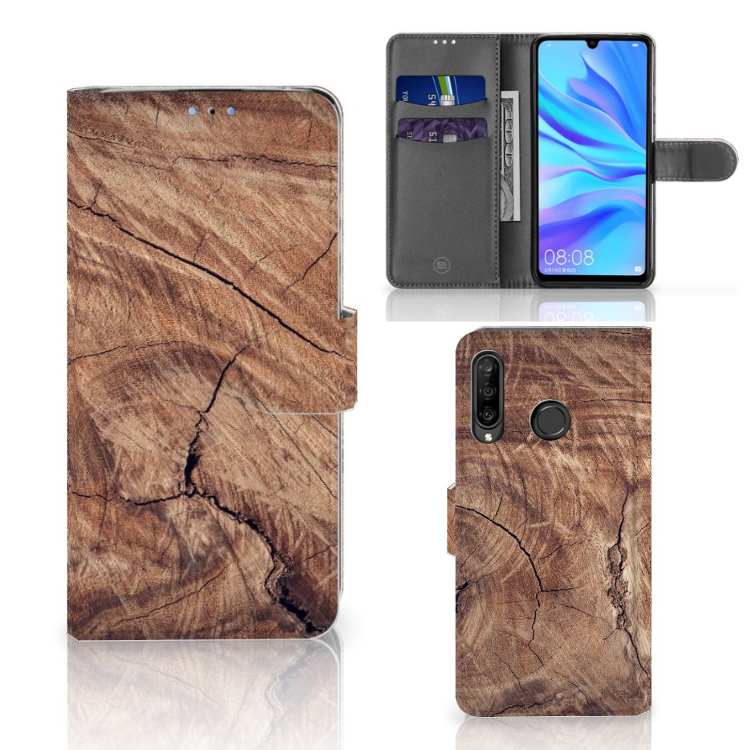 Huawei P30 Lite (2020) Book Style Case Tree Trunk