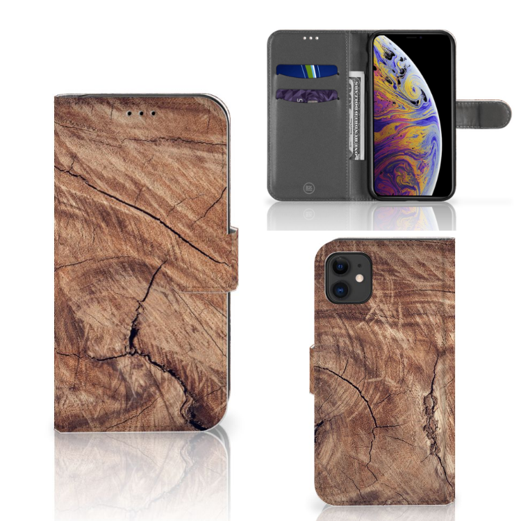 Apple iPhone 11 Book Style Case Tree Trunk