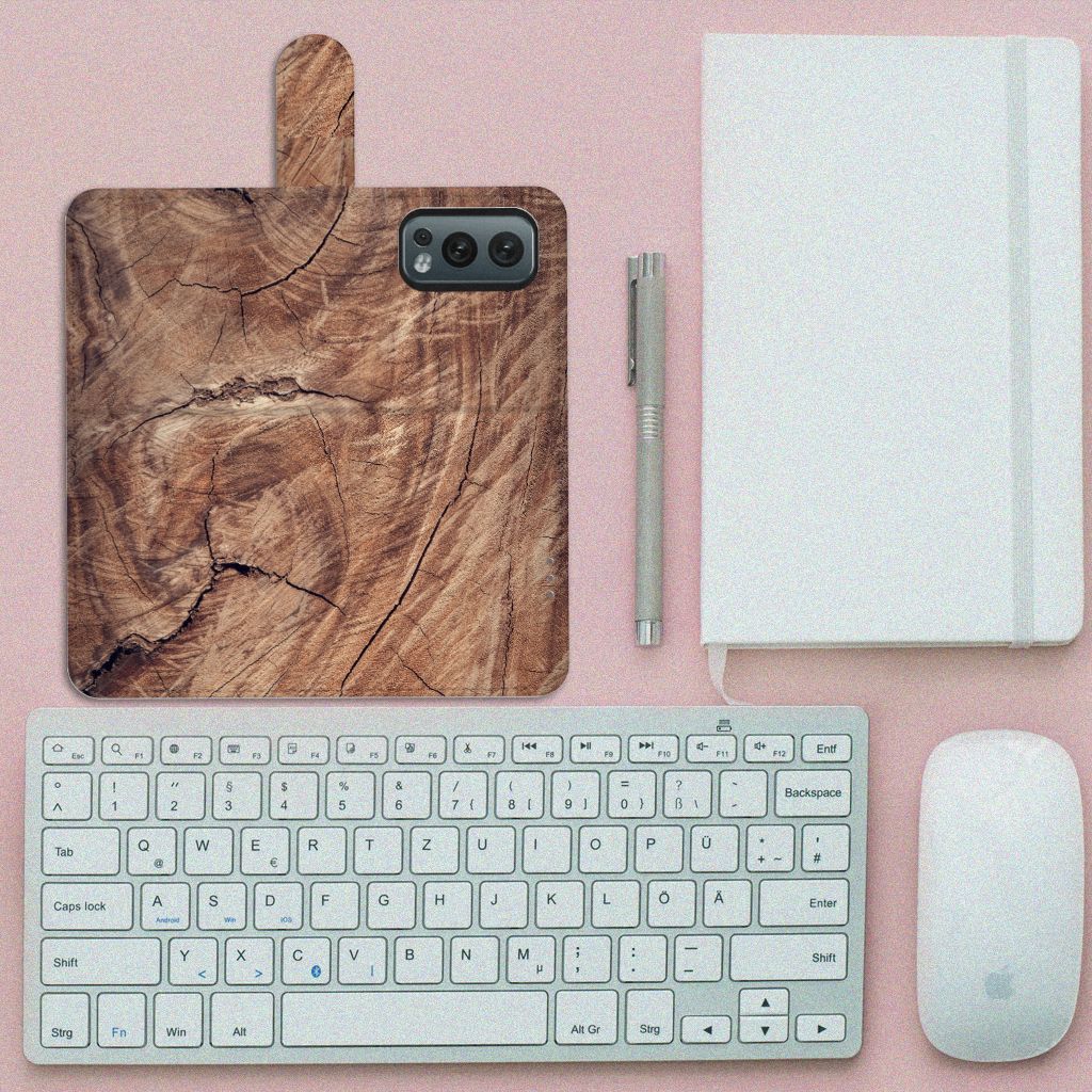 OnePlus Nord 2 5G Book Style Case Tree Trunk