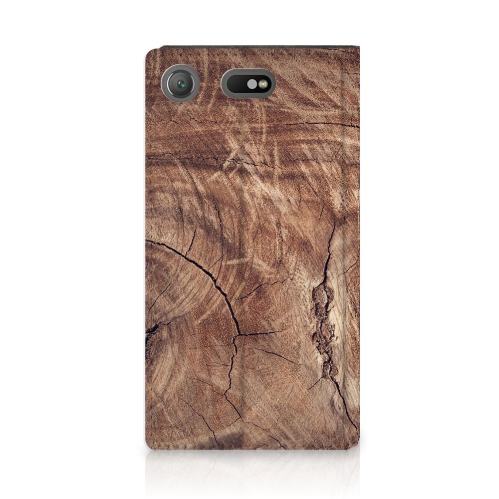 Sony Xperia XZ1 Compact Book Wallet Case Tree Trunk
