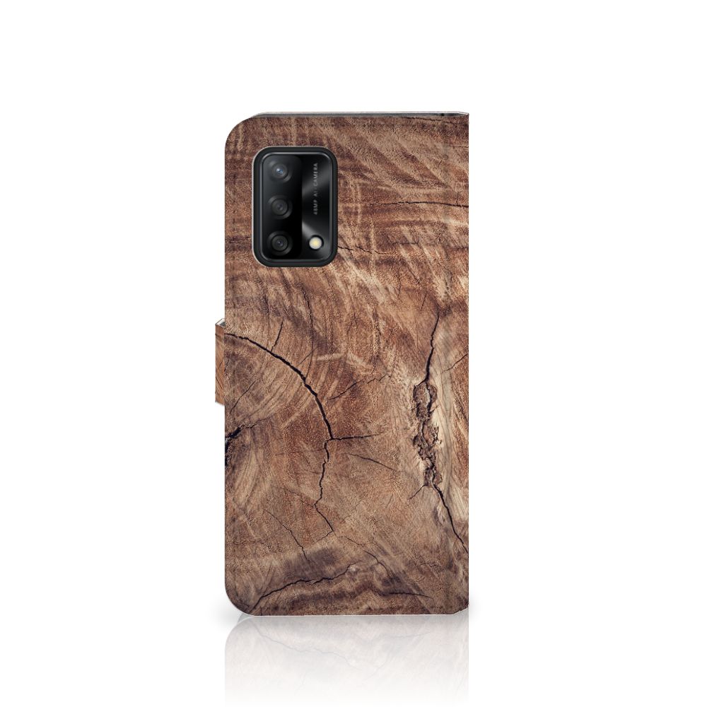 OPPO A74 4G Book Style Case Tree Trunk
