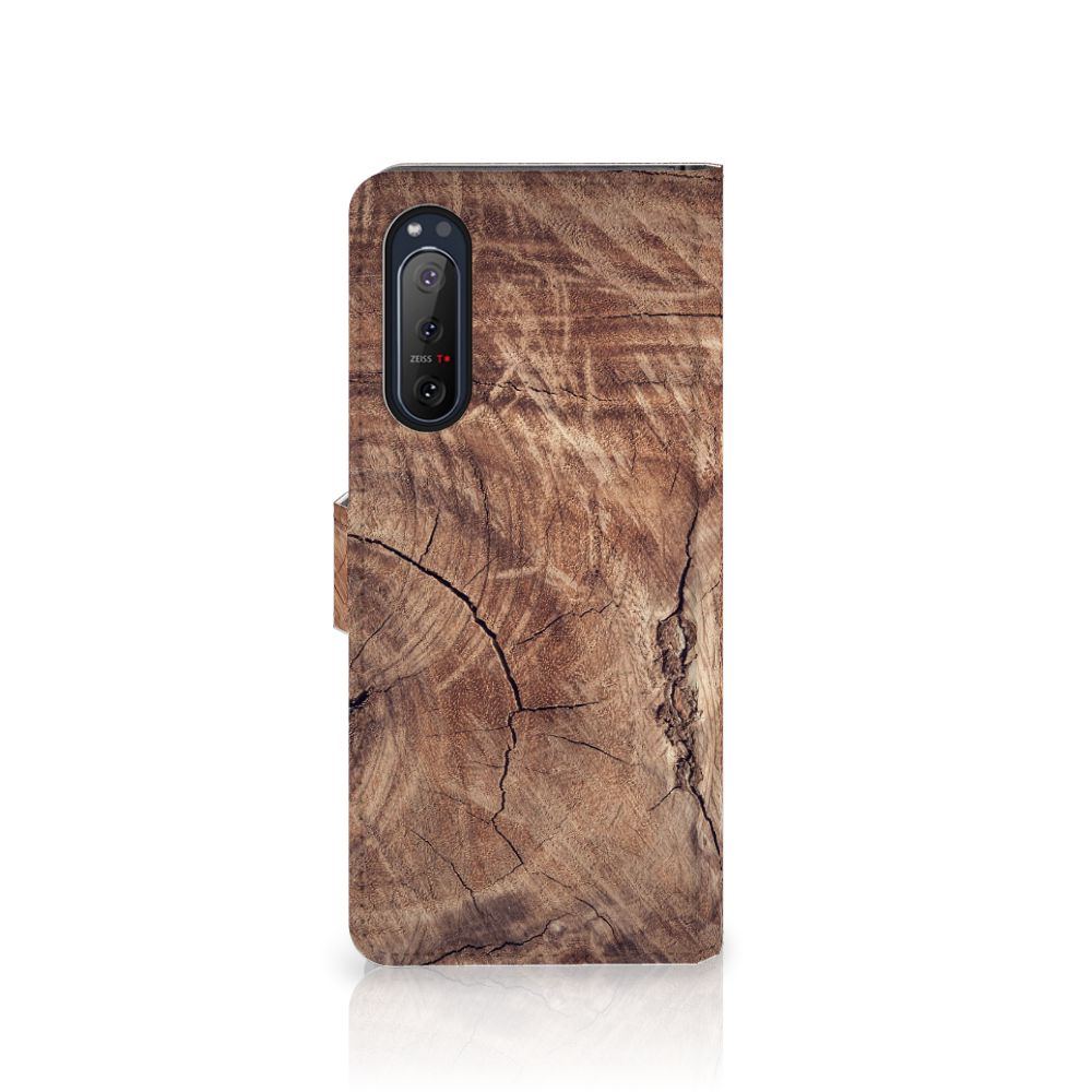 Sony Xperia 5II Book Style Case Tree Trunk