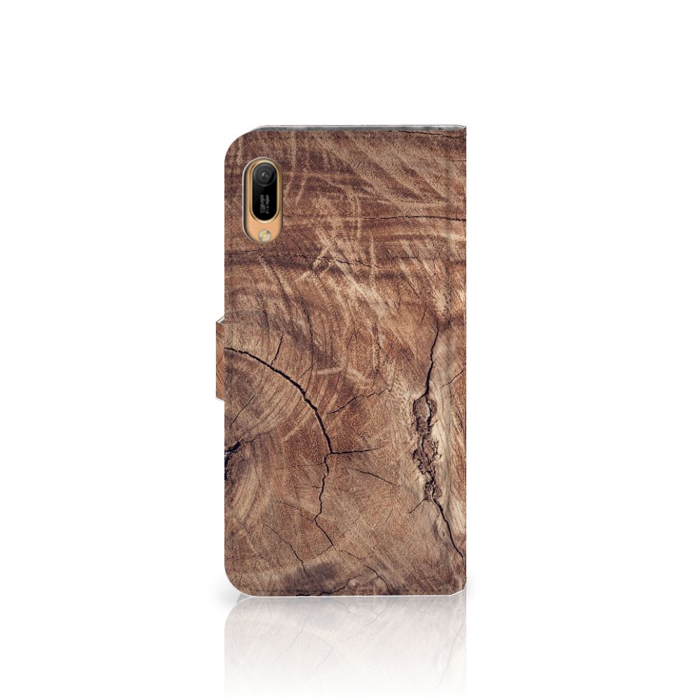 Huawei Y6 (2019) Book Style Case Tree Trunk