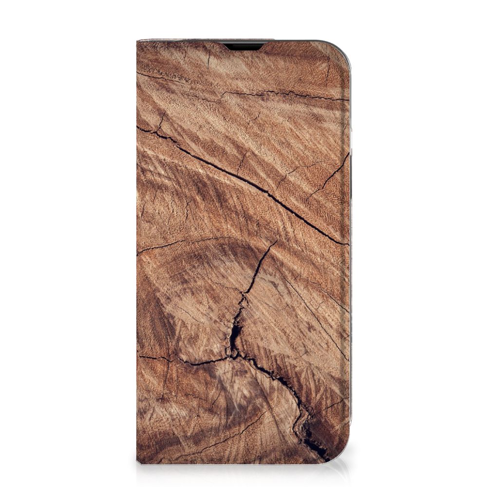 iPhone 14 Book Wallet Case Tree Trunk