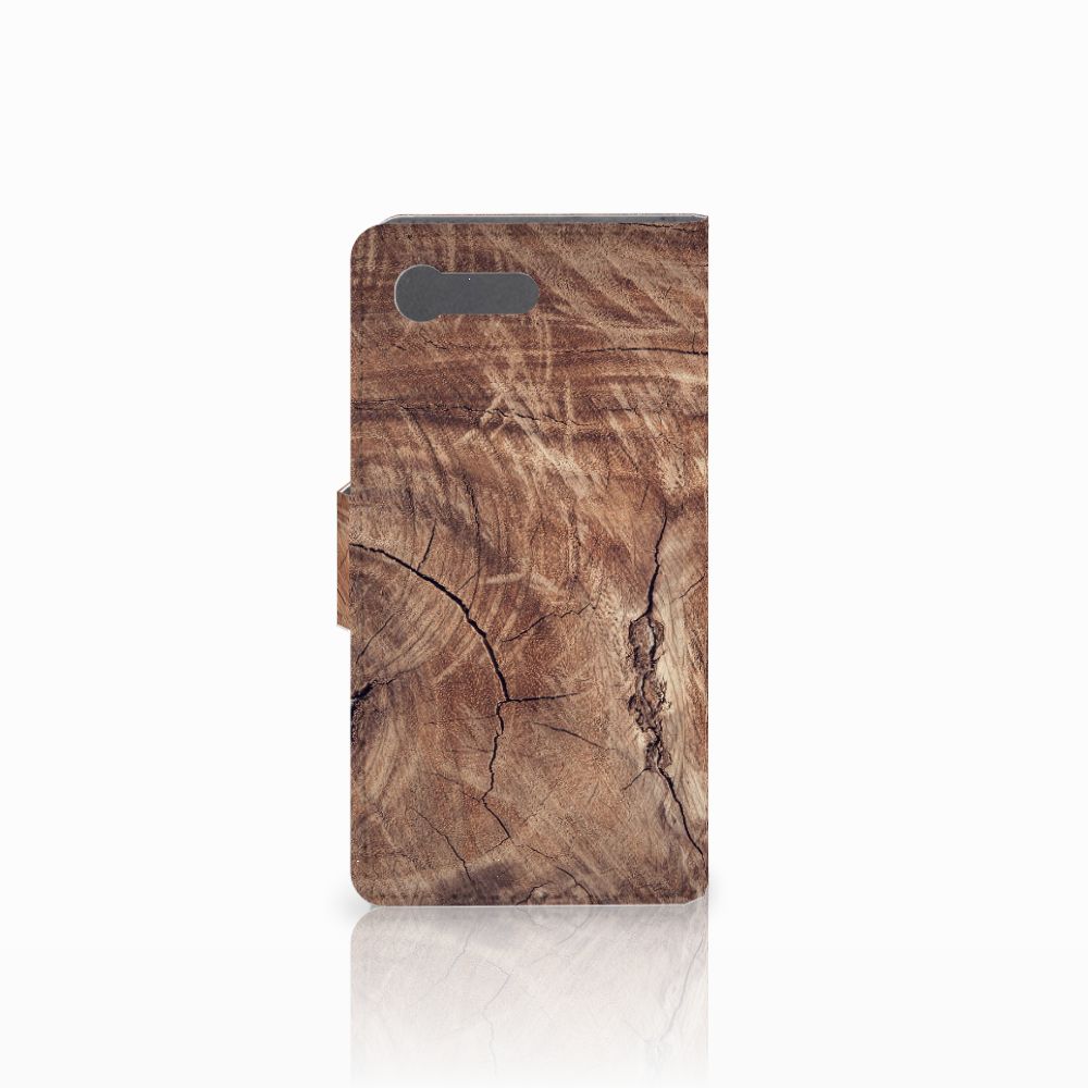 Sony Xperia X Compact Book Style Case Tree Trunk