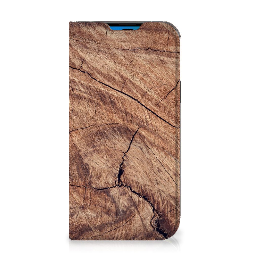 iPhone 14 Pro Book Wallet Case Tree Trunk