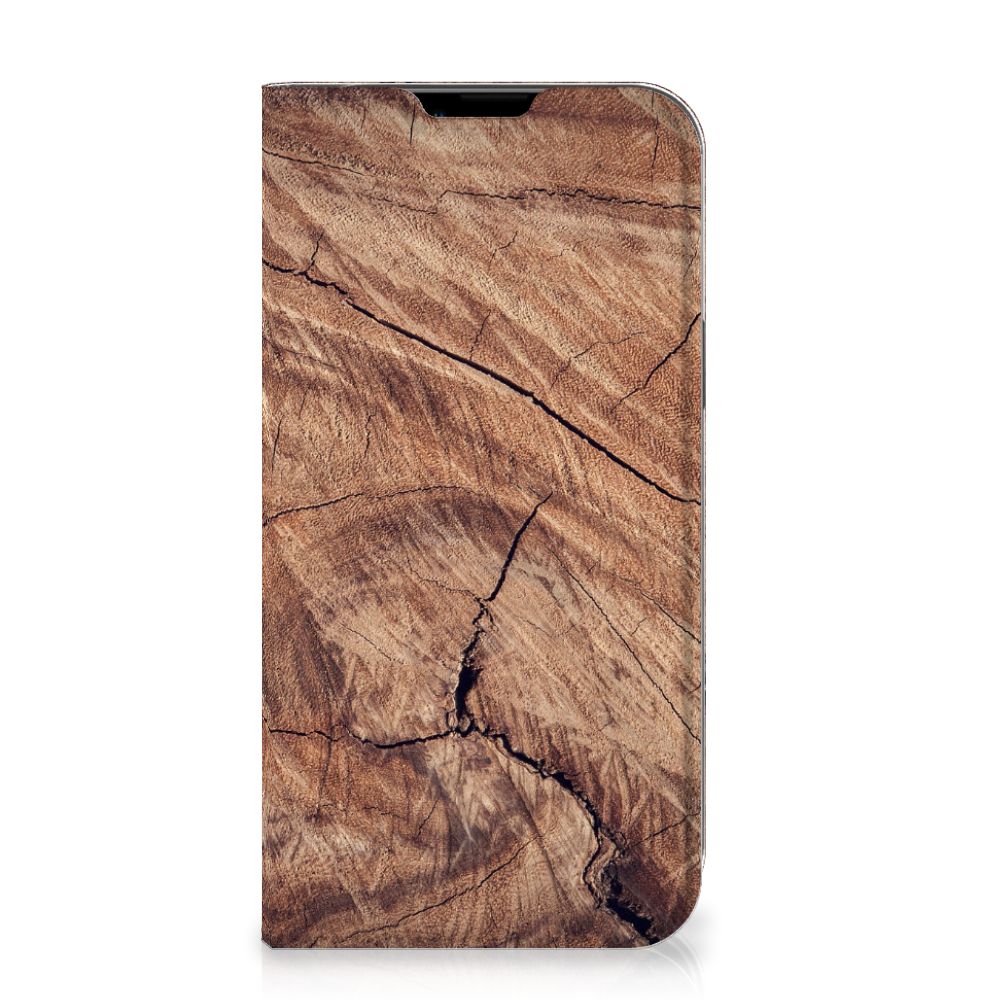 iPhone 14 Max Book Wallet Case Tree Trunk