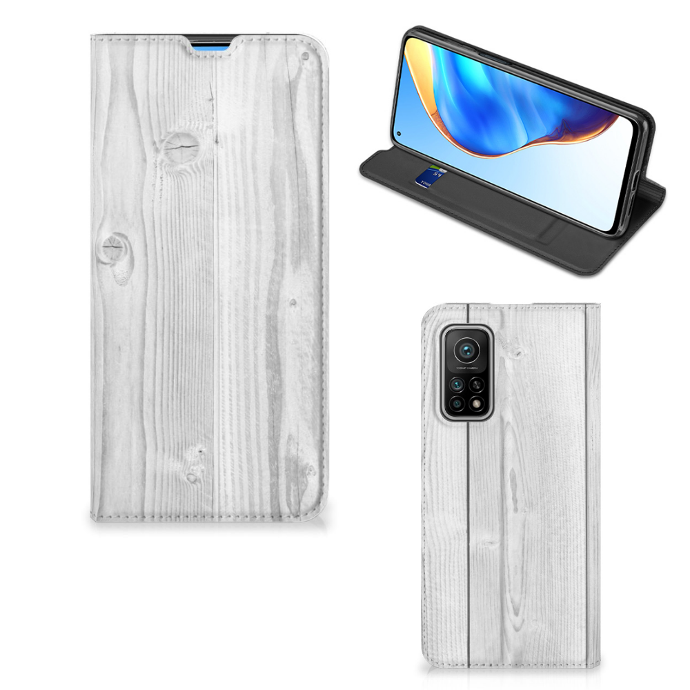 Xiaomi Mi 10T | 10T Pro Book Wallet Case White Wood