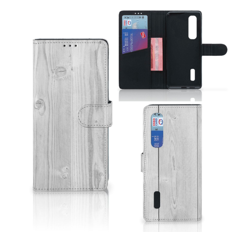 OPPO Find X2 Pro Book Style Case White Wood