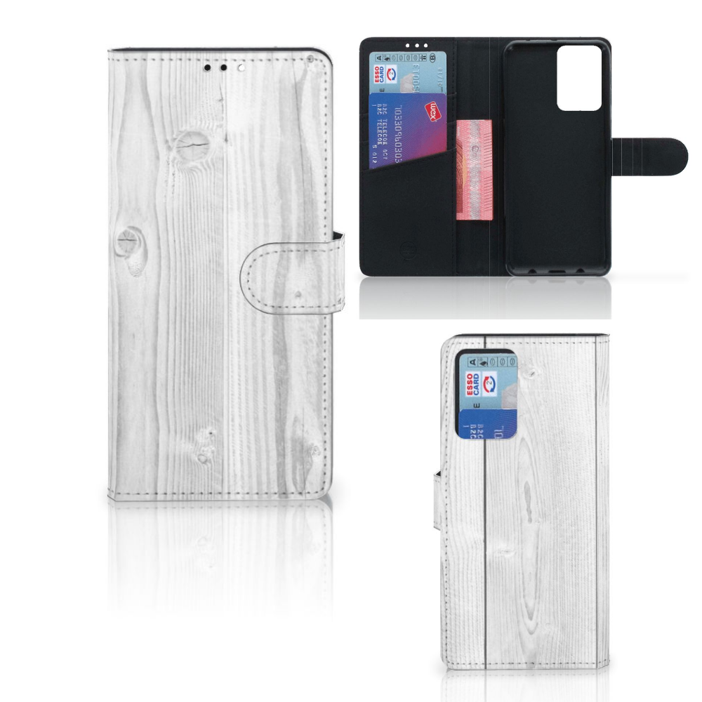 Xiaomi Redmi Note 10 Pro Book Style Case White Wood