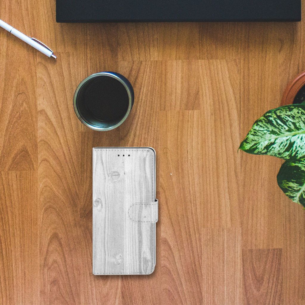 Honor 20 Pro Book Style Case White Wood