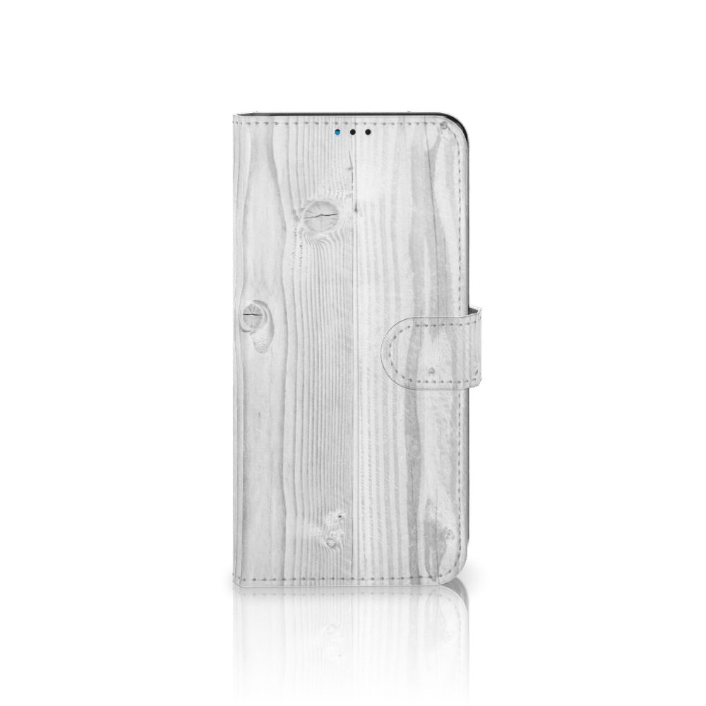 Motorola Moto G9 Play | E7 Plus Book Style Case White Wood