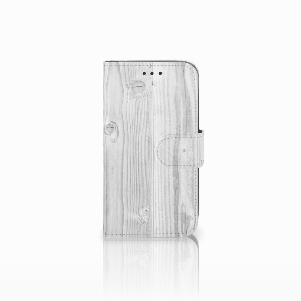 Samsung Galaxy Core Prime Book Style Case White Wood