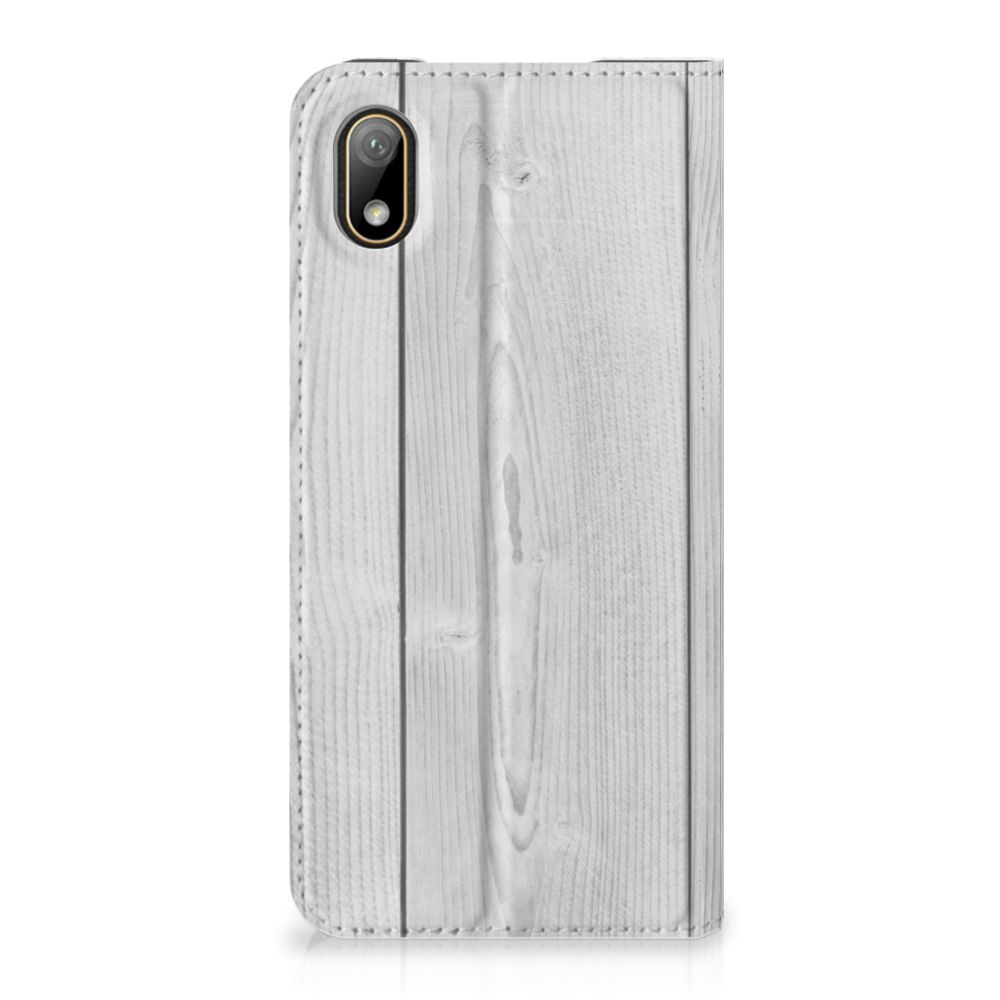 Huawei Y5 (2019) Book Wallet Case White Wood