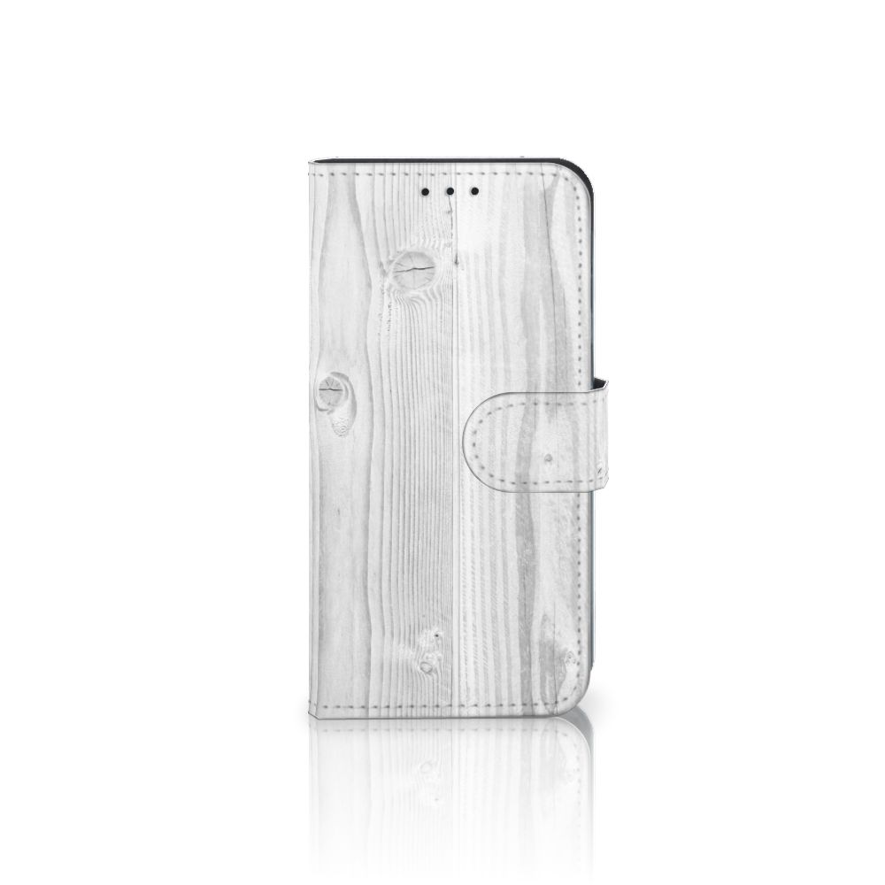 Samsung Galaxy J3 2017 Book Style Case White Wood