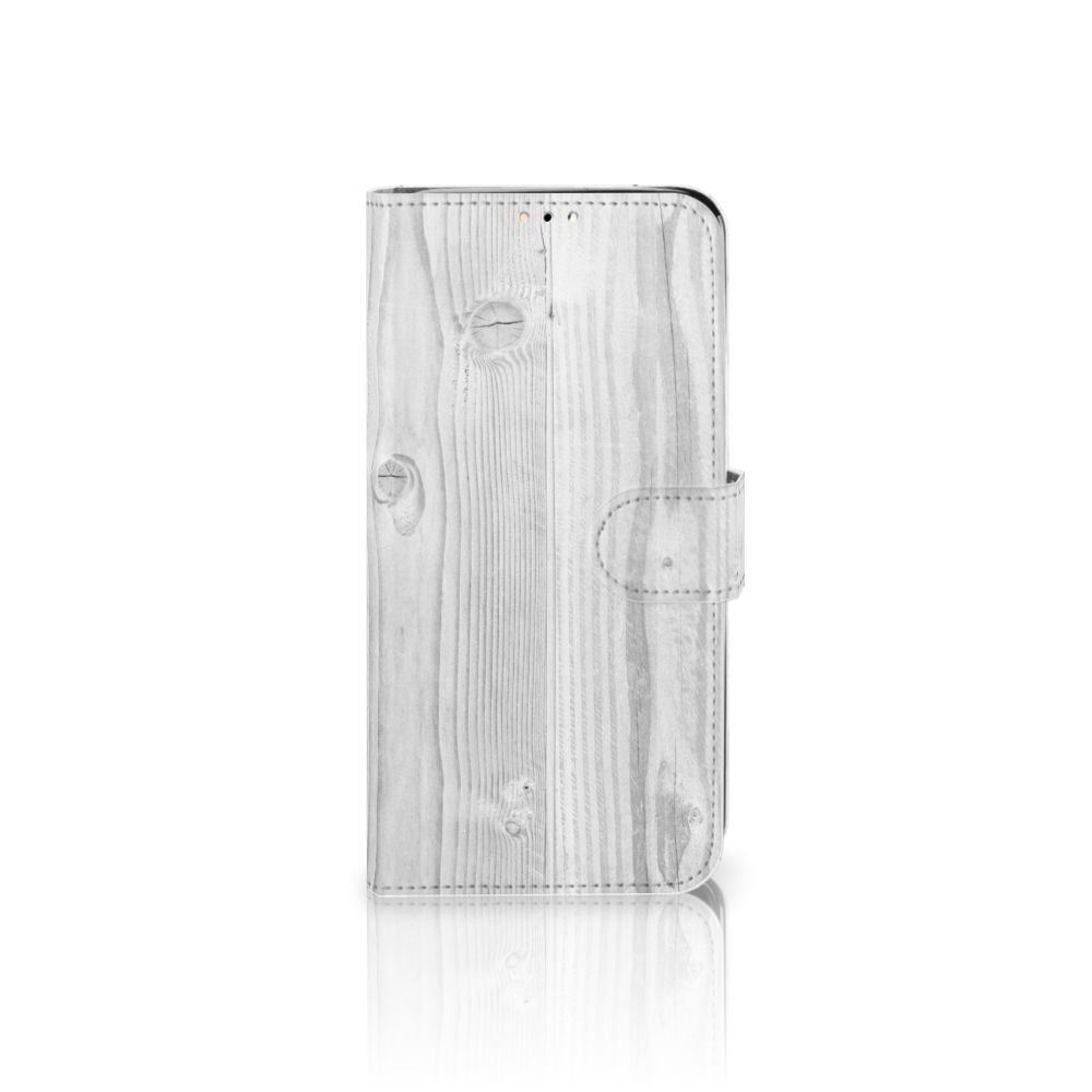 Huawei Y6 (2019) Book Style Case White Wood