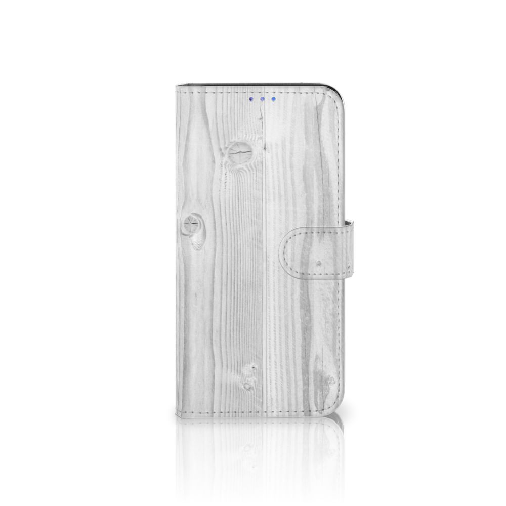 Motorola Moto G Pro Book Style Case White Wood