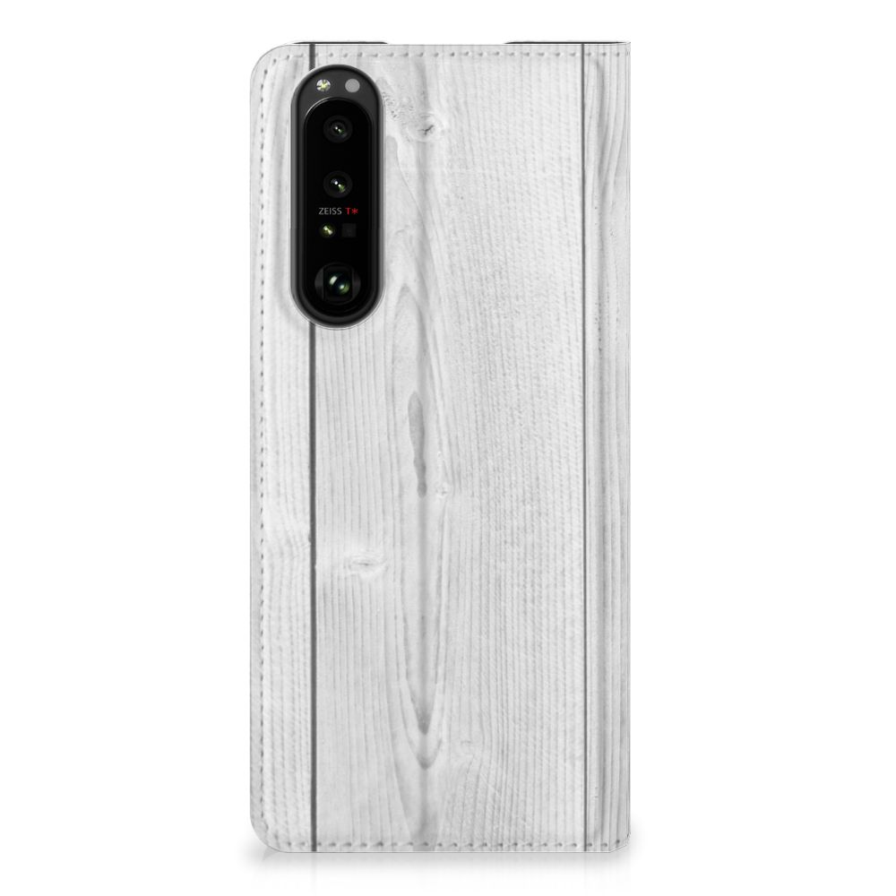 Sony Xperia 5 III Book Wallet Case White Wood