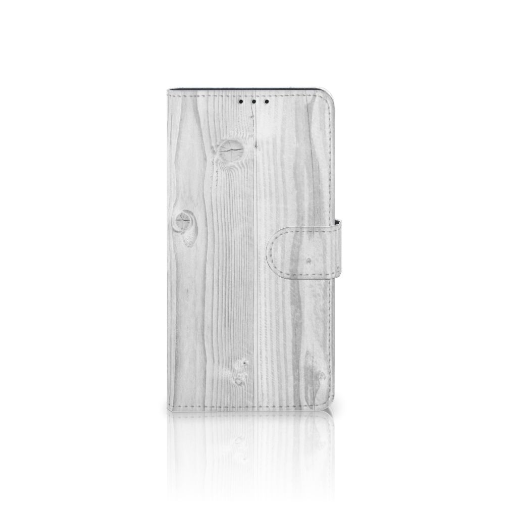 Xiaomi Mi Note 10 Pro Book Style Case White Wood
