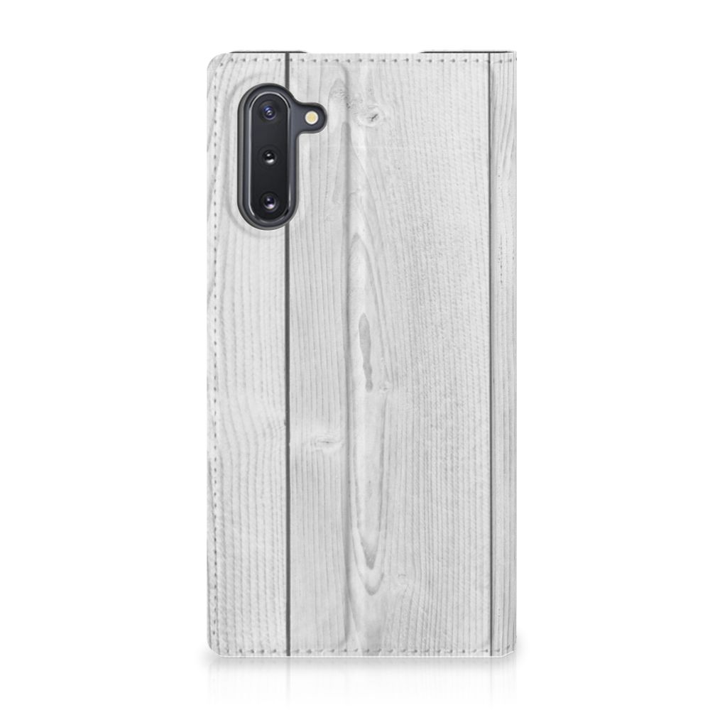 Samsung Galaxy Note 10 Book Wallet Case White Wood