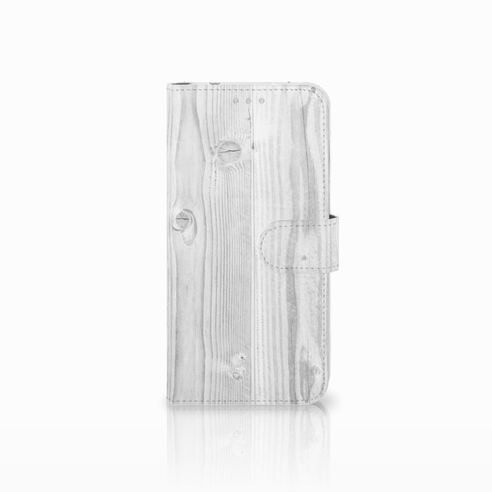 Huawei P20 Pro Book Style Case White Wood