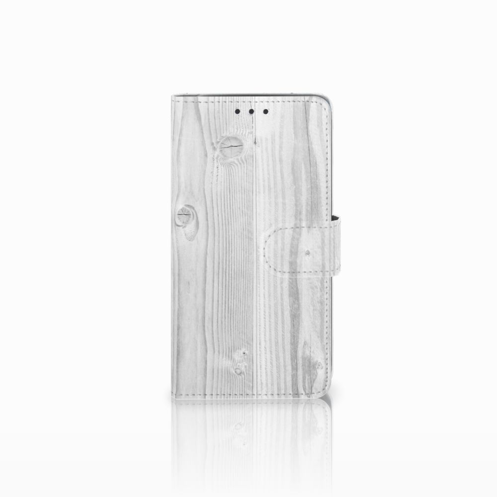 LG Q6 | LG Q6 Plus Book Style Case White Wood