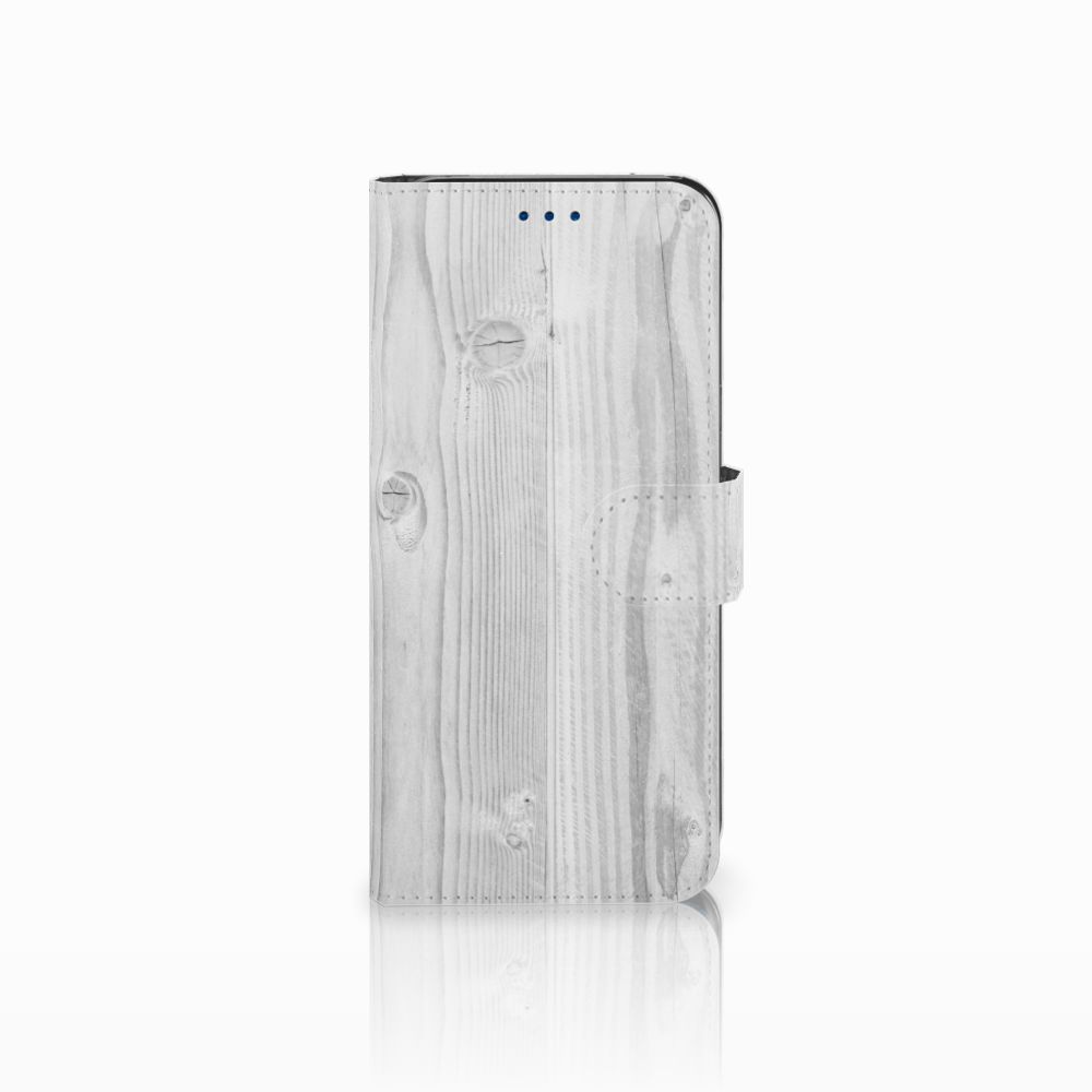 Samsung Galaxy S8 Book Style Case White Wood