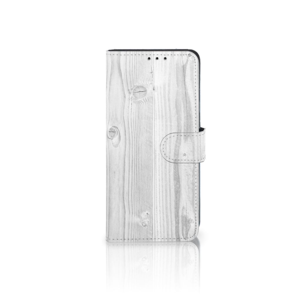 Huawei Mate 20 Lite Book Style Case White Wood