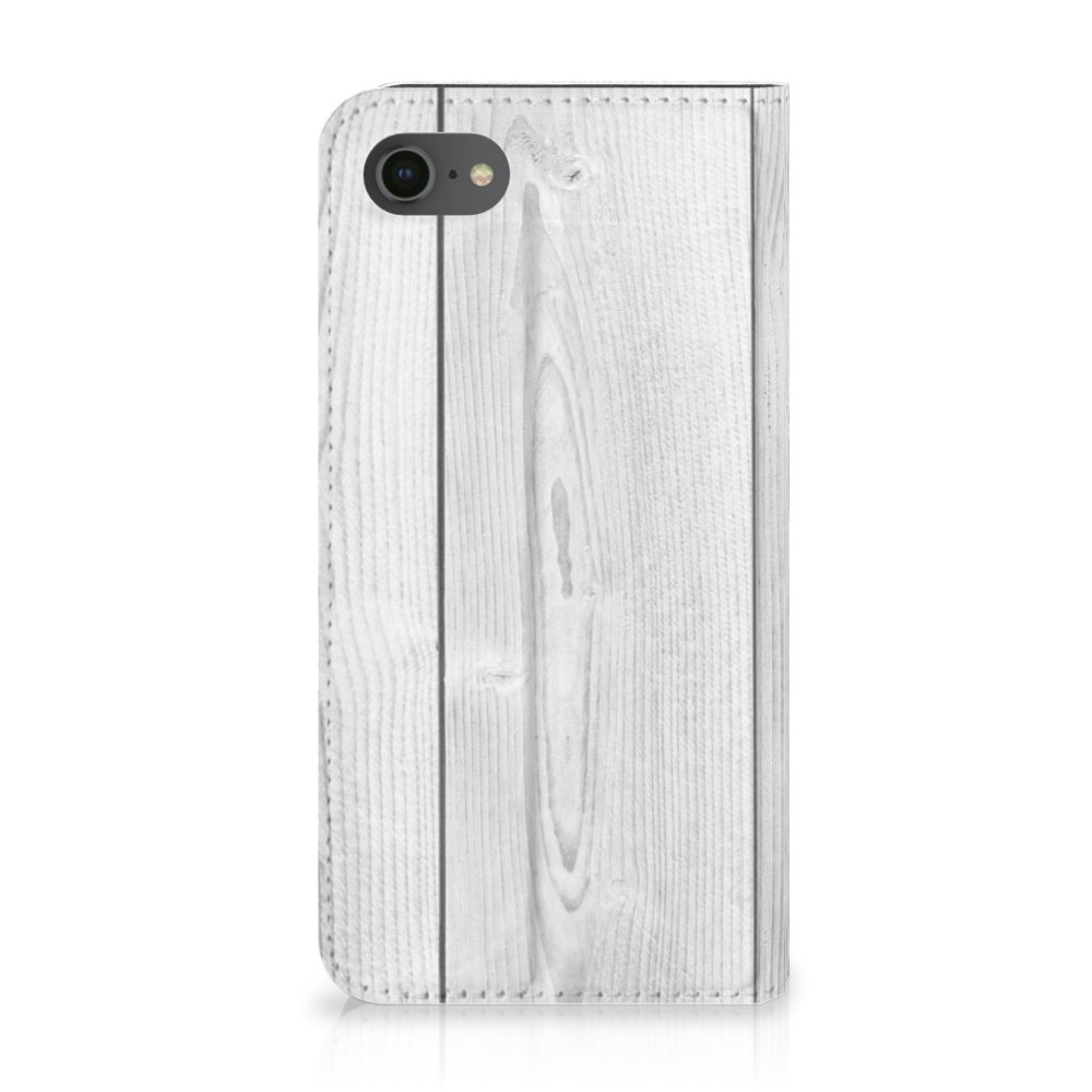 iPhone 7 | 8 | SE (2020) | SE (2022) Book Wallet Case White Wood