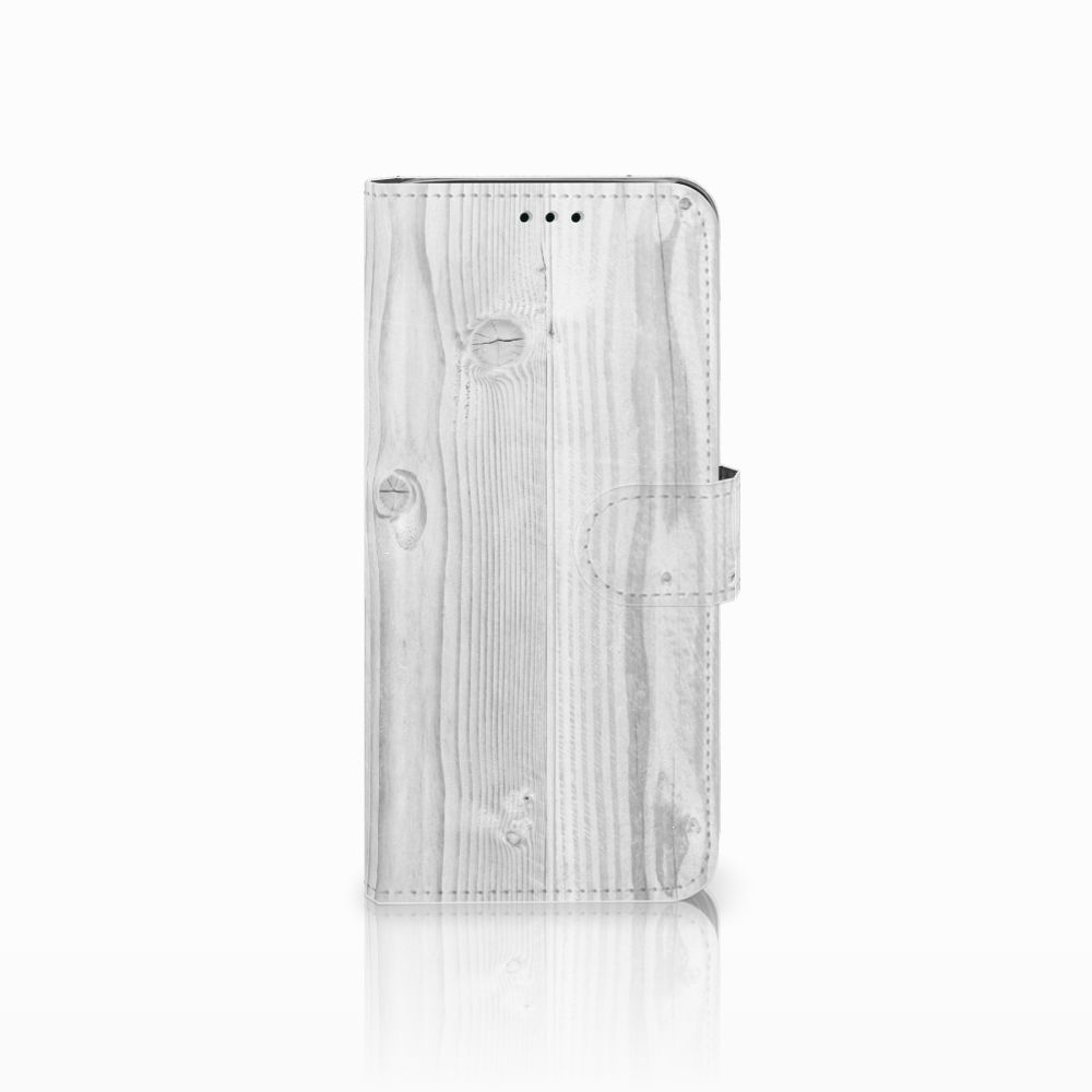 Samsung Galaxy J6 2018 Book Style Case White Wood