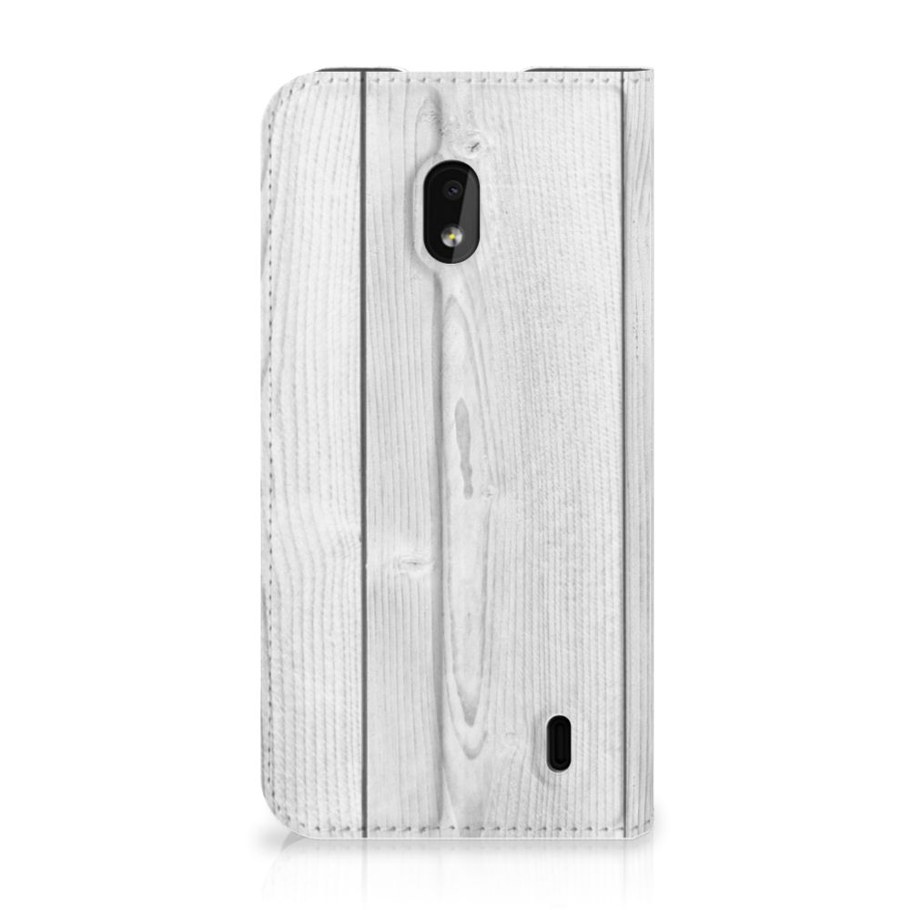 Nokia 2.2 Book Wallet Case White Wood