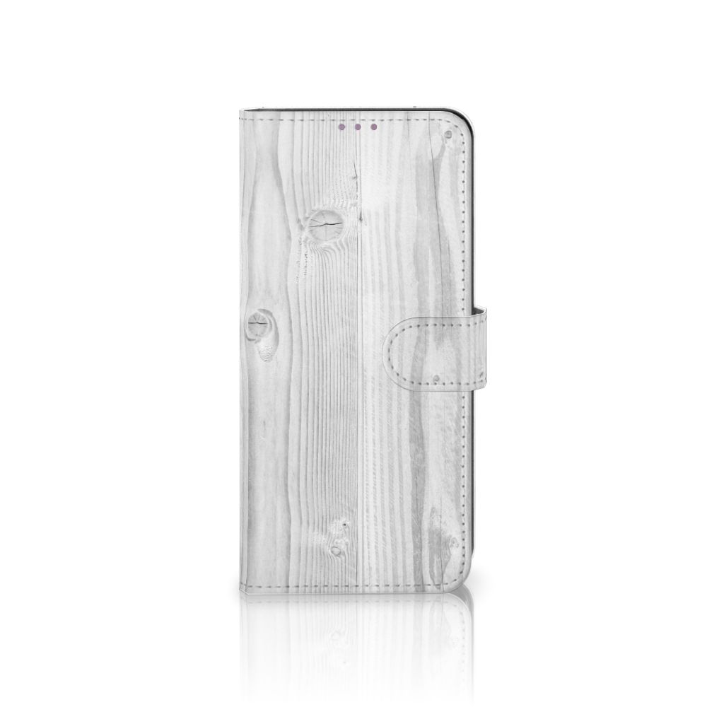 OnePlus 8T Book Style Case White Wood