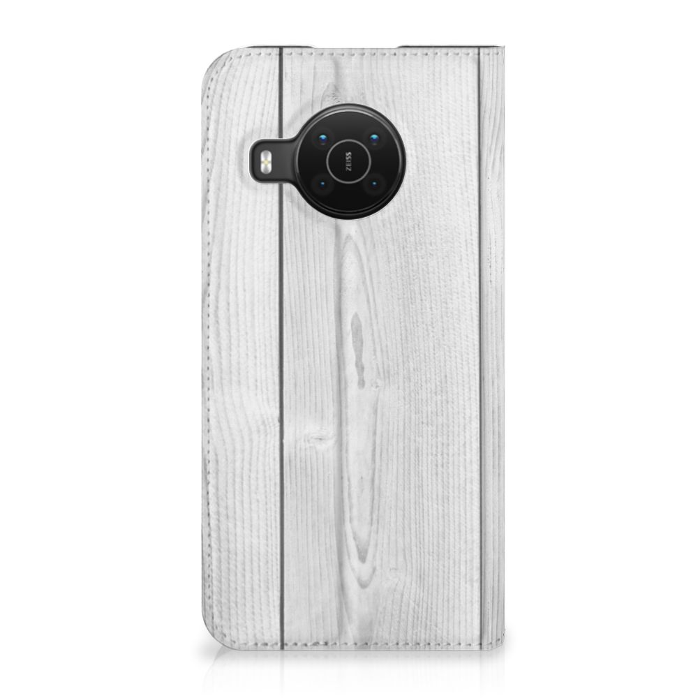 Nokia X20 | X10 Book Wallet Case White Wood