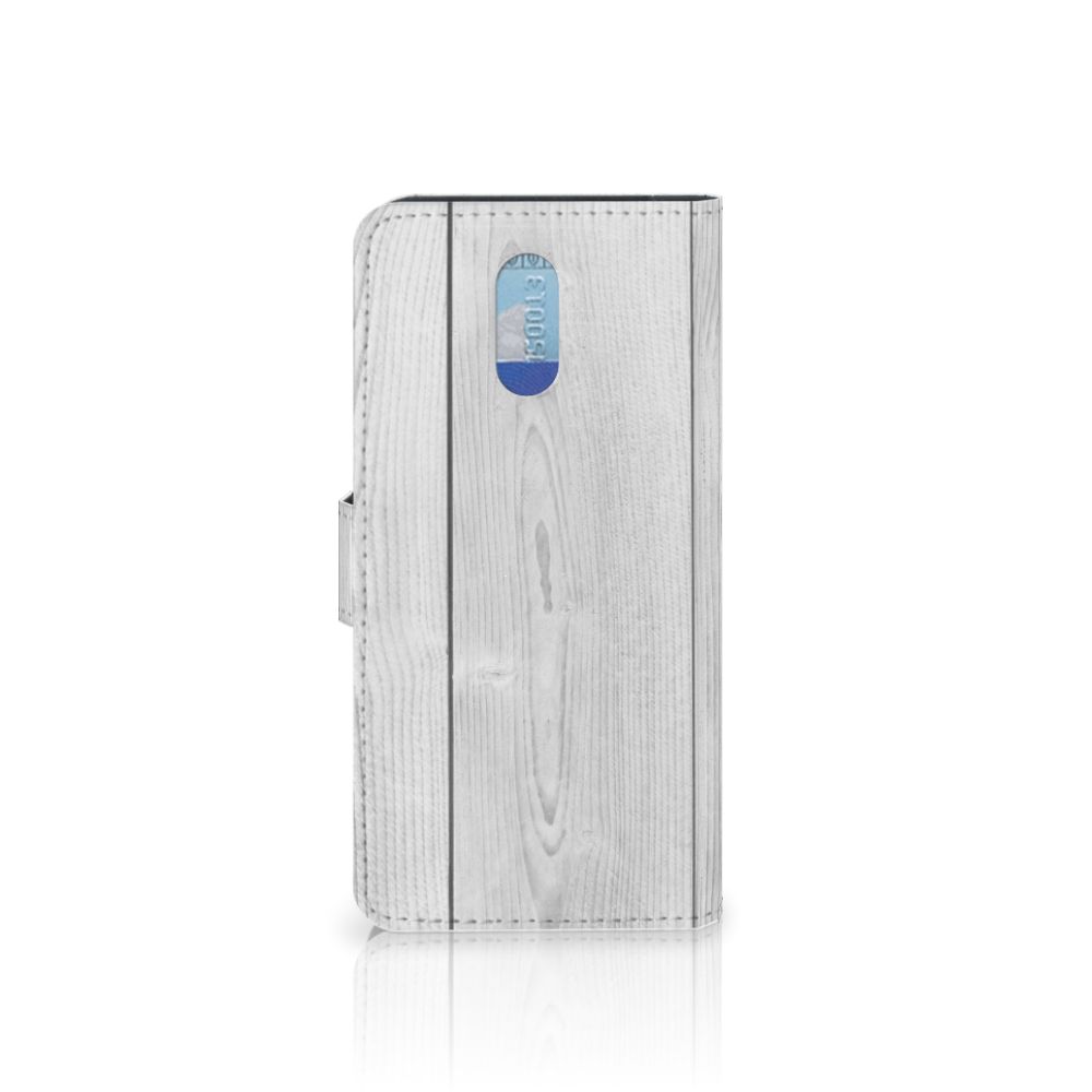 Nokia 2.3 Book Style Case White Wood
