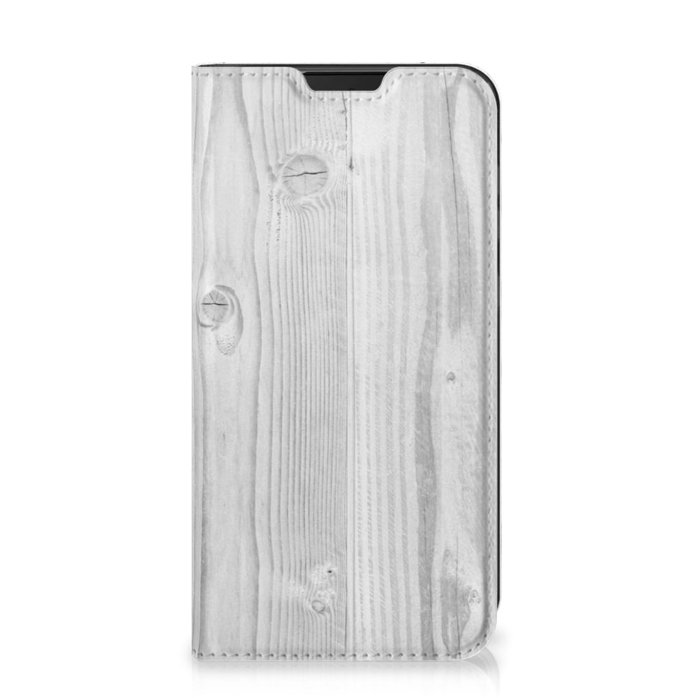 Samsung Galaxy Xcover 5 Book Wallet Case White Wood