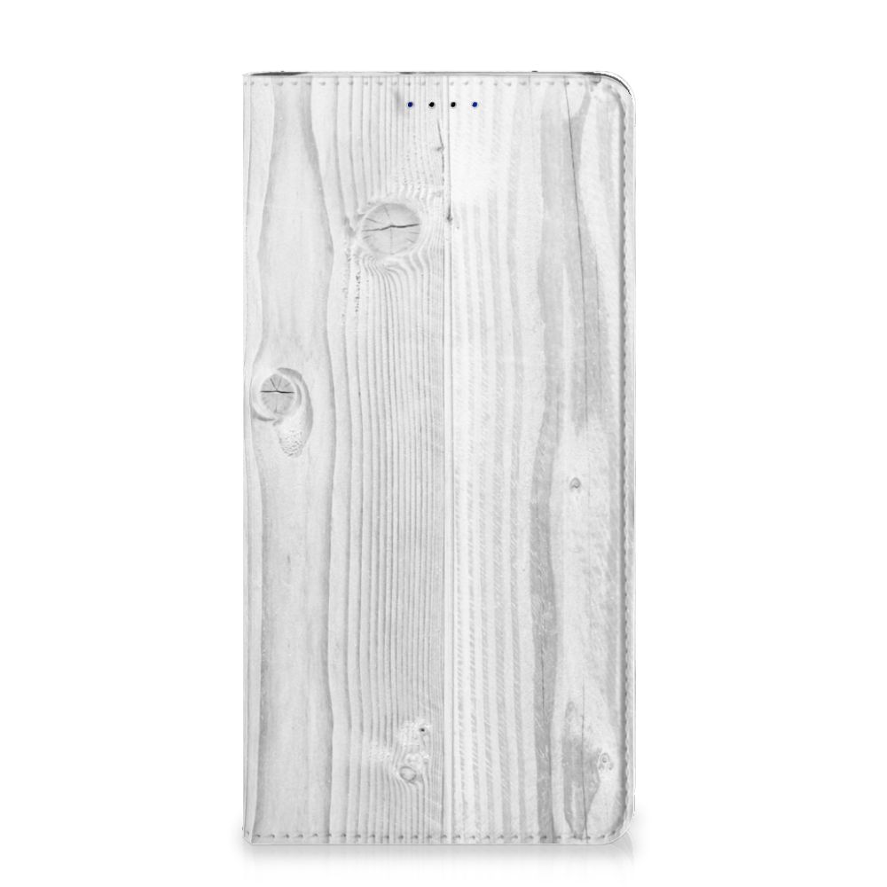 Huawei P Smart (2019) Book Wallet Case White Wood