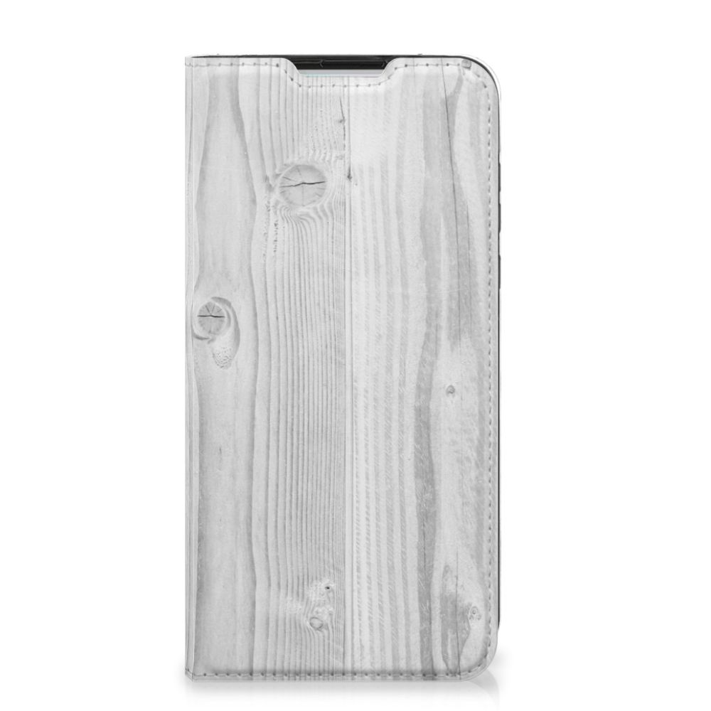 Motorola Moto G8 Power Book Wallet Case White Wood