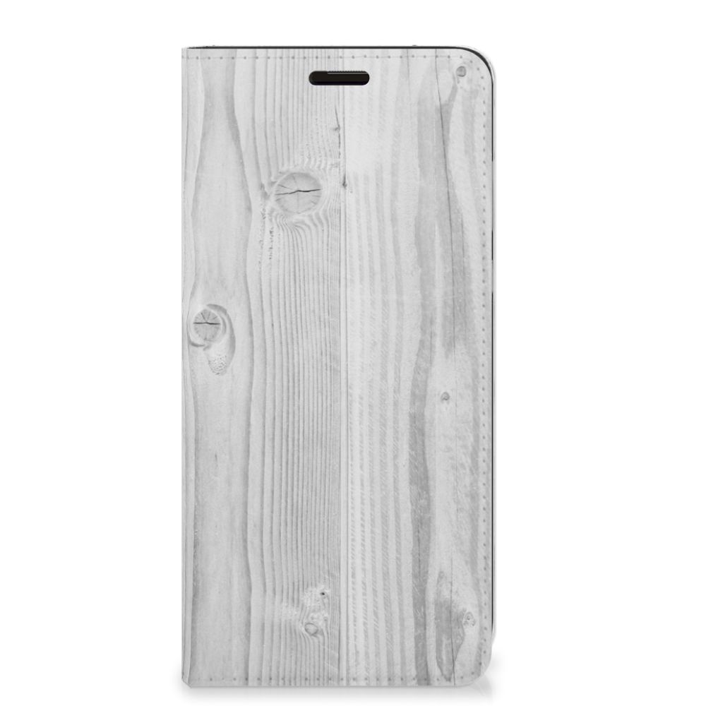 Samsung Galaxy S9 Plus Book Wallet Case White Wood